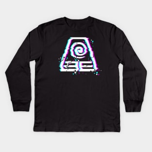 Earthbending Glitch Kids Long Sleeve T-Shirt